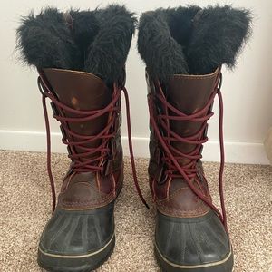 SOREL Leather Joan of Arctic Snow Boot